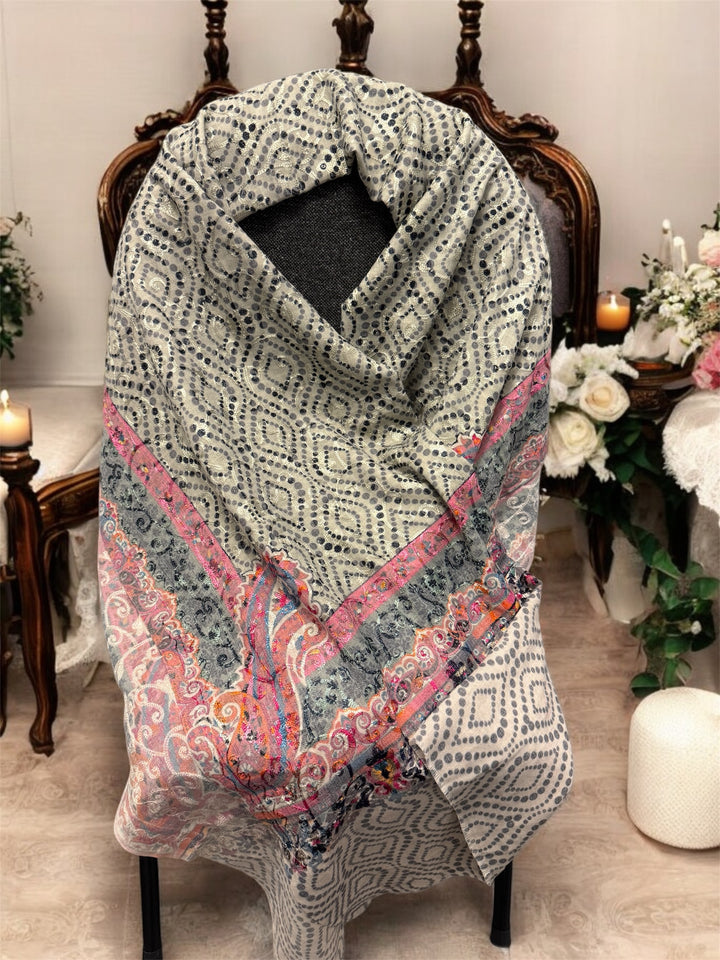 Ari Blossom Handcrafted Cashmere Wrap