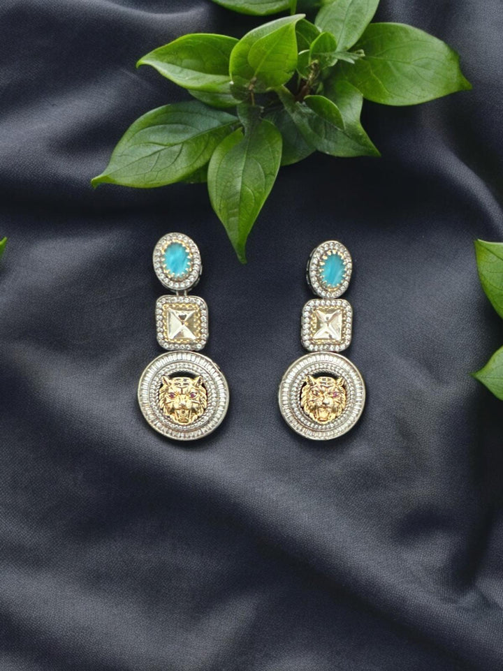 Turquoise Lion Essence Earrings