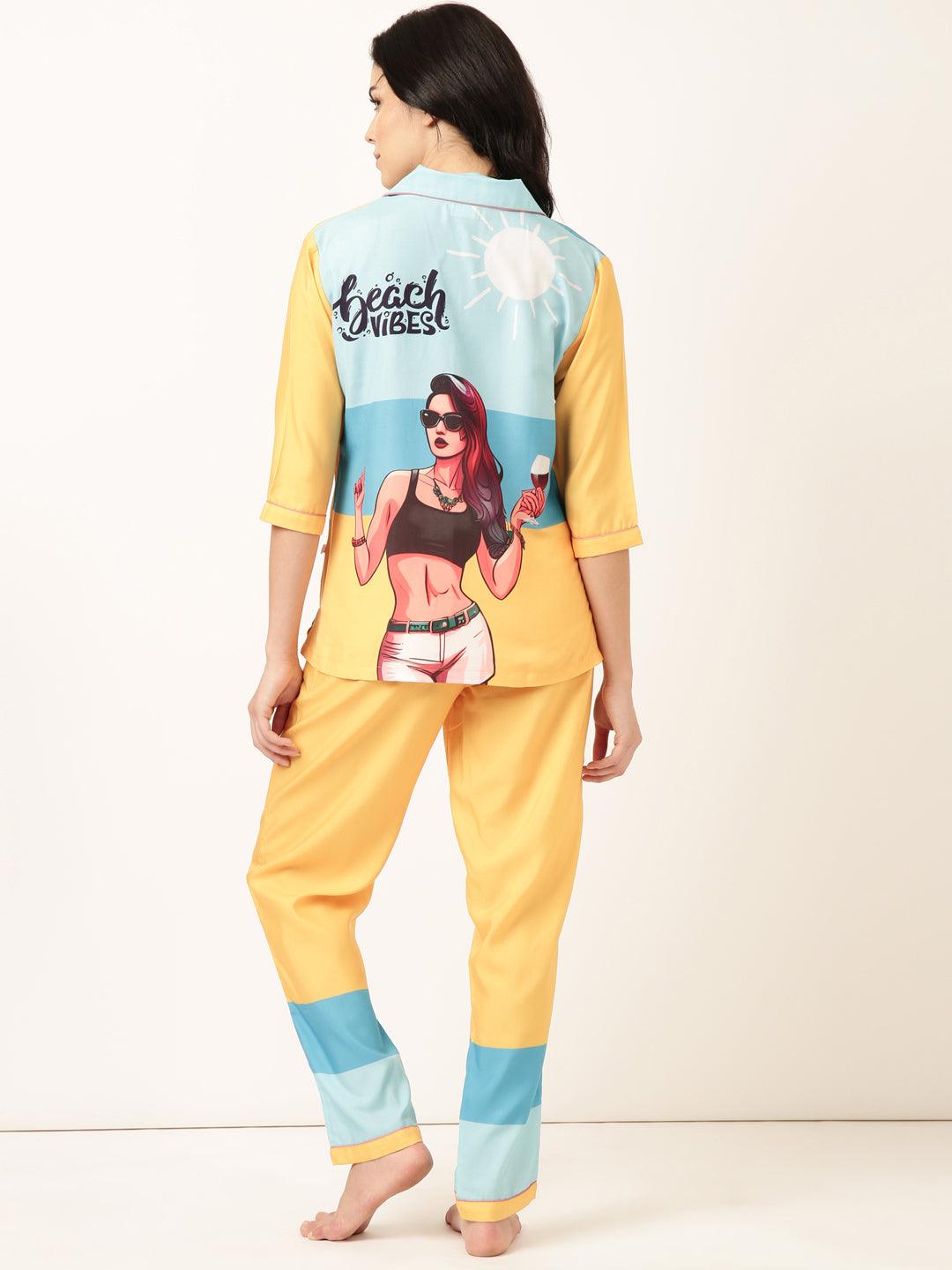 Beachy Bliss Pyjama Set - Fusion Wear