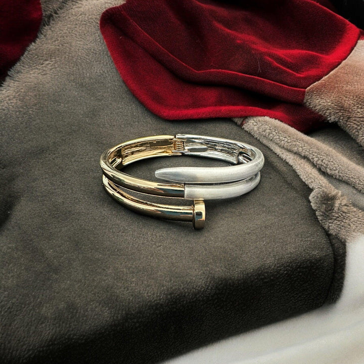 Gilded Silver Round Bracelet - Fusion Wear