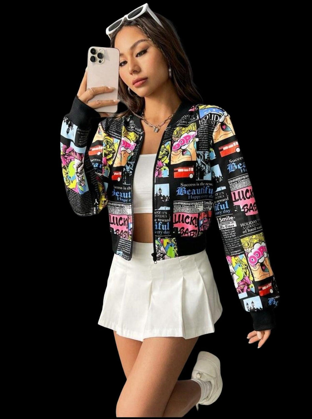 Graphic Bomber Jacket - Fusion Wear