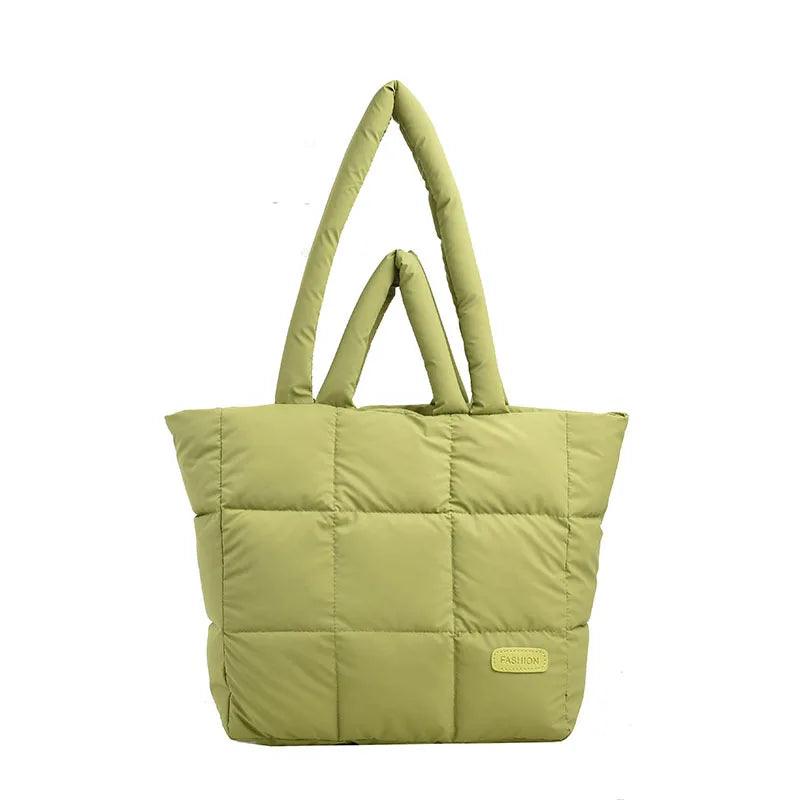 Lightweight Puffy Tote Bag for Women | Puffer Shoulder Bag - Fusion Wear