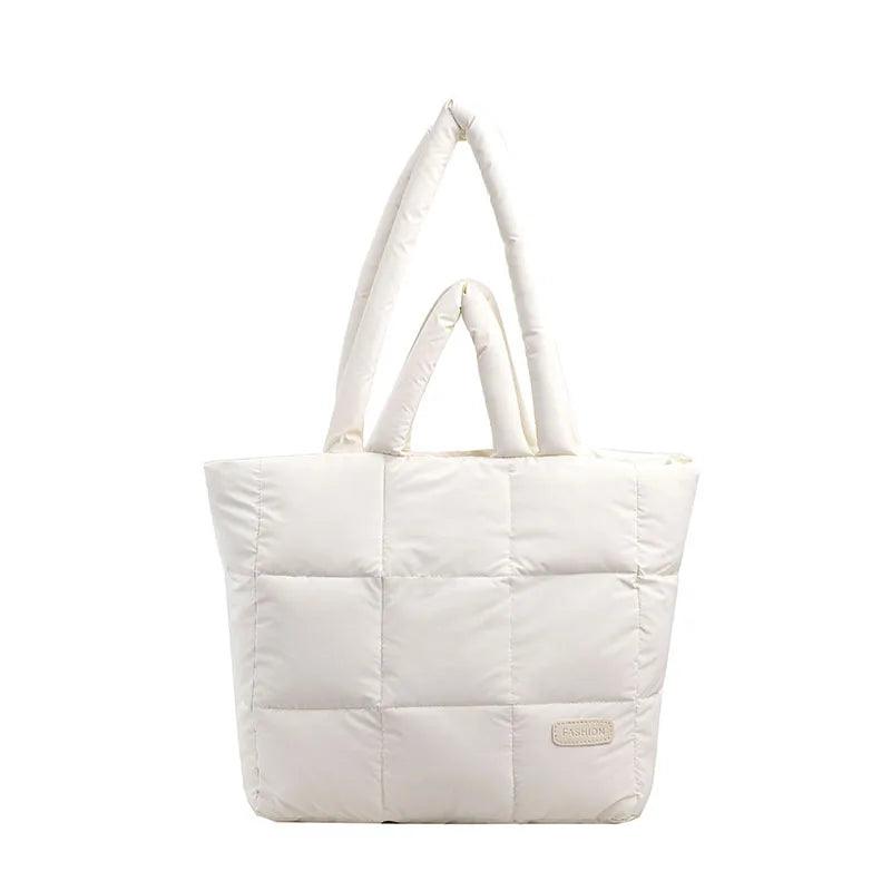 Lightweight Puffy Tote Bag for Women | Puffer Shoulder Bag - Fusion Wear