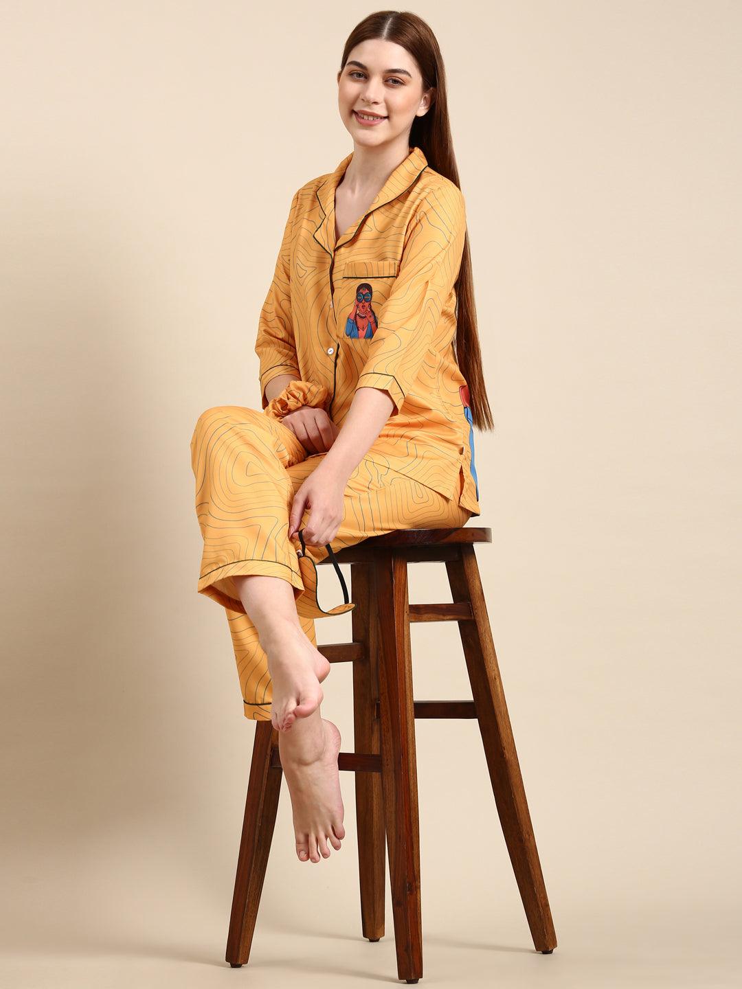 Oye Hoye Cool Pyjama Set - Fusion Wear