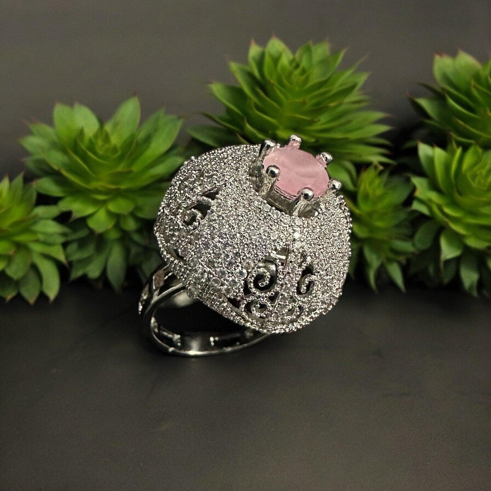 Pink Petal Sparkle Ring - Fusion Wear