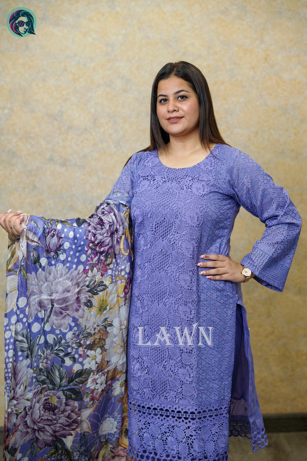 Purple Luxury Lawn - Fusion Wear