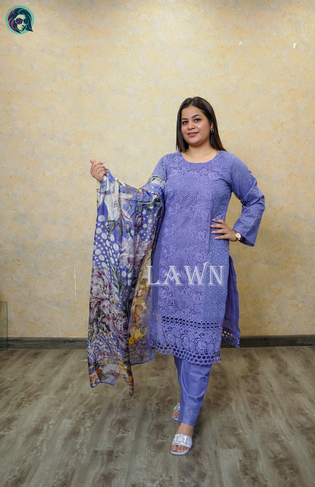 Purple Luxury Lawn - Fusion Wear