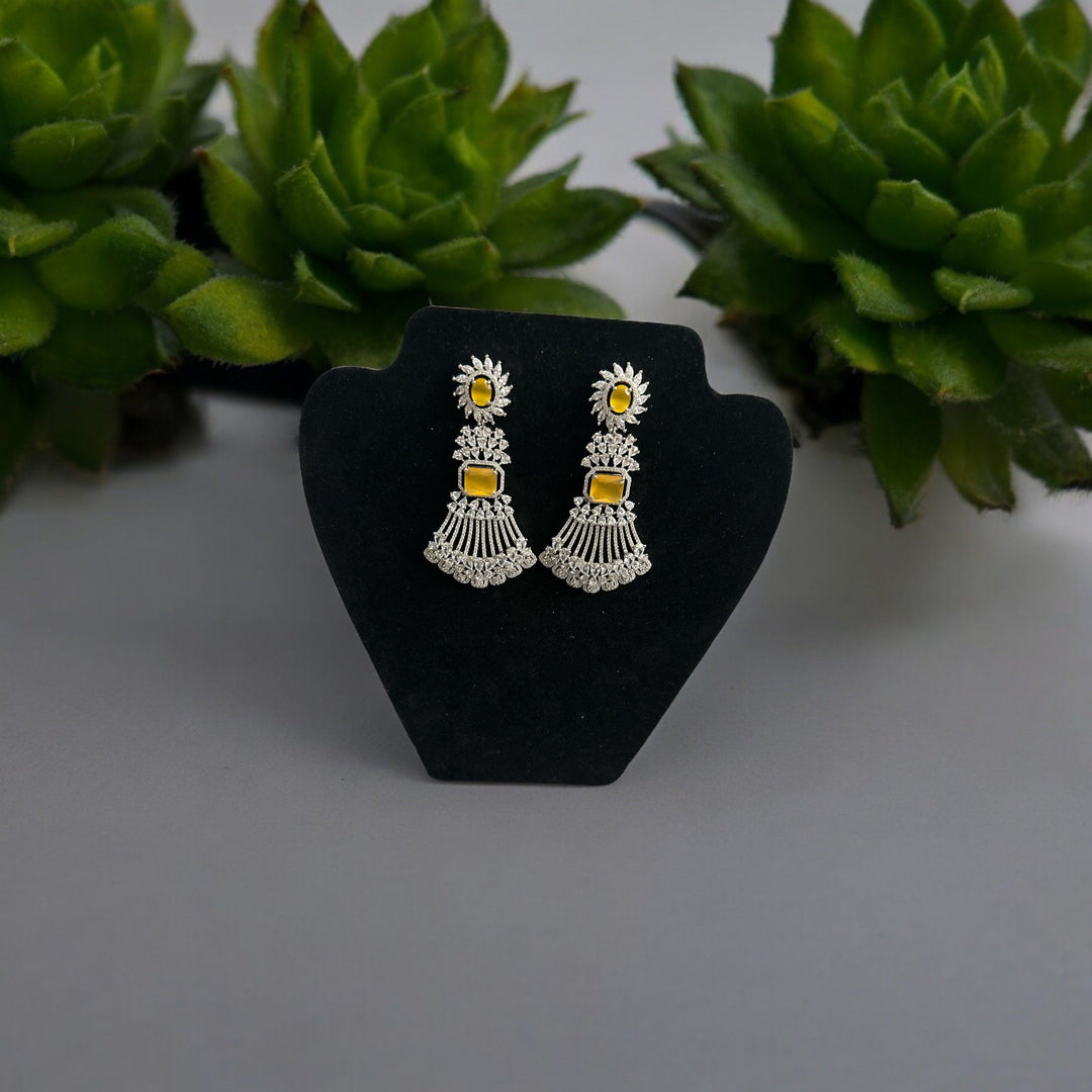 Yellow Diamond Waterfall Earrings